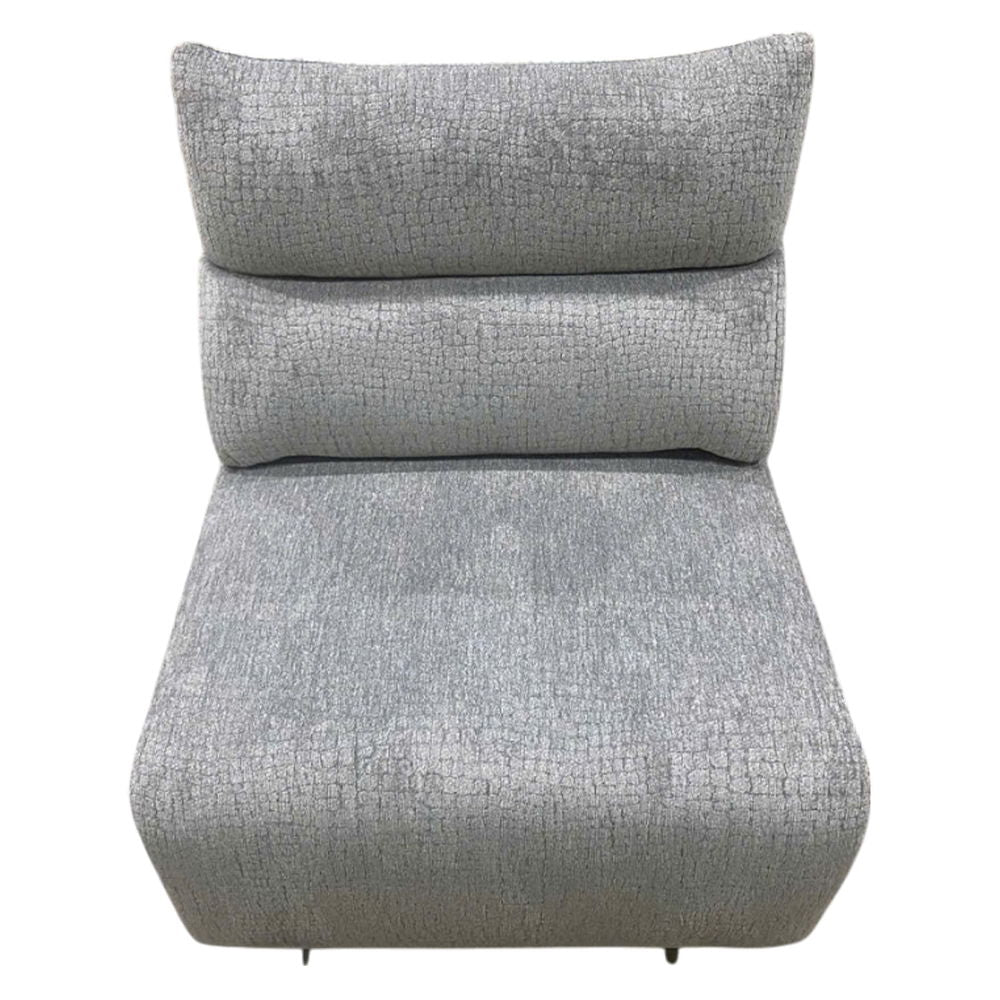 Fullar - Modular Power Motion Armless Recliner - Light Gary Chenille - Urban Living Furniture (Los Angeles, CA)