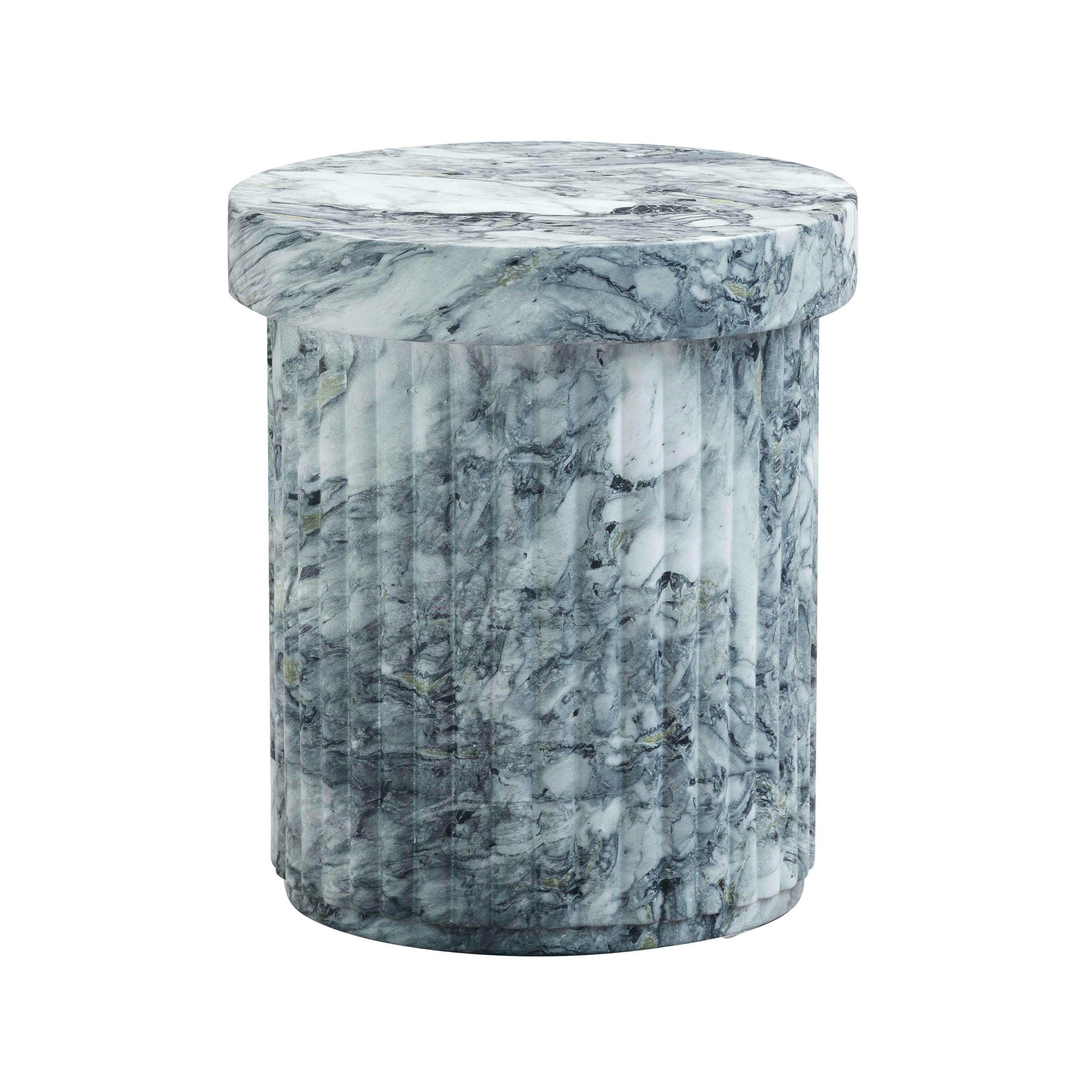 Serafina - Concrete Indoor / Outdoor Side Table - Marble Pattern - Urban Living Furniture (Los Angeles, CA)