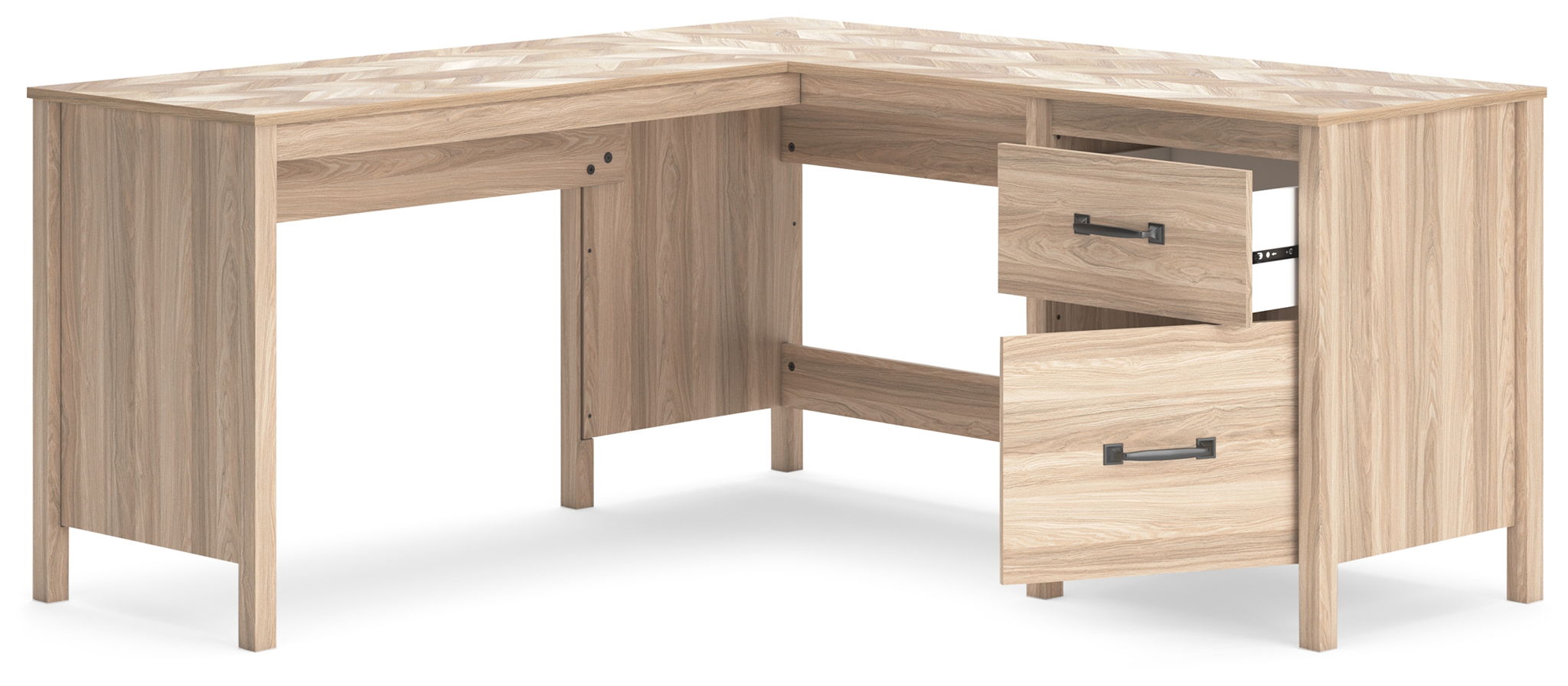 Battelle - Tan - 60" Home Office Desk With Return - Urban Living Furniture (Los Angeles, CA)