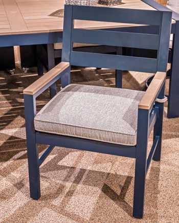 East Beach - Blue - Arm Chair With Cushion (Set of 2) - Urban Living Furniture (Los Angeles, CA)