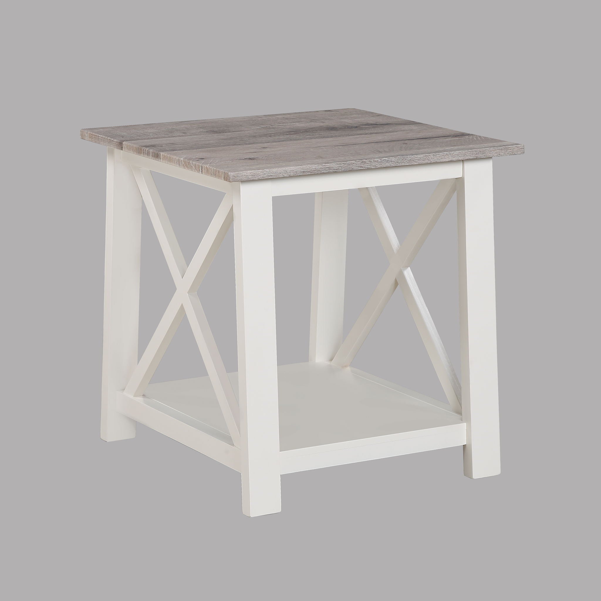 Thelma - 3 Piece Cocktail Set - White / Light Brown - Urban Living Furniture (Los Angeles, CA)