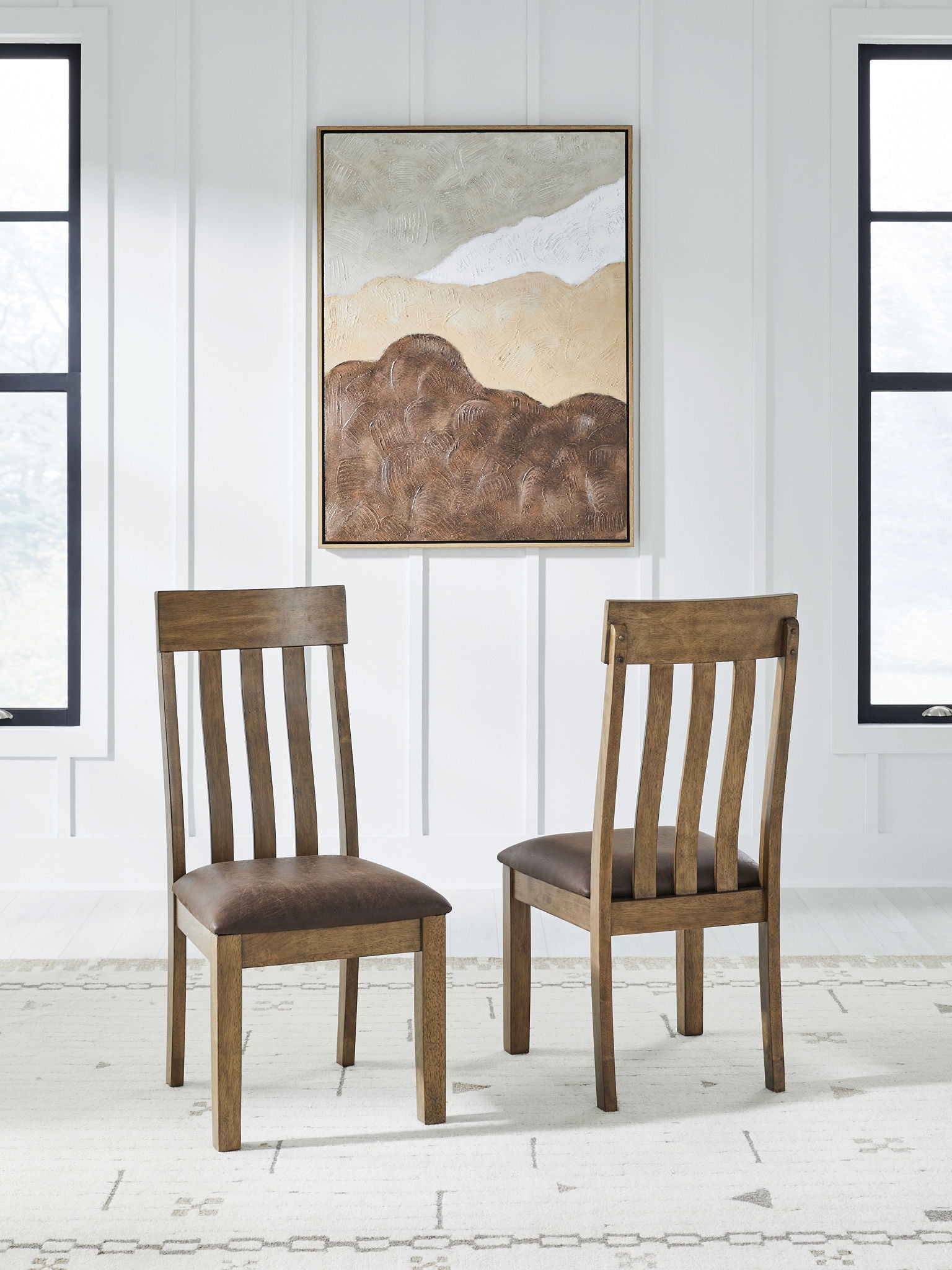 Urbinforte - Dining Upholstered Side Chair (Set of 2) - Light Brown - Urban Living Furniture (Los Angeles, CA)