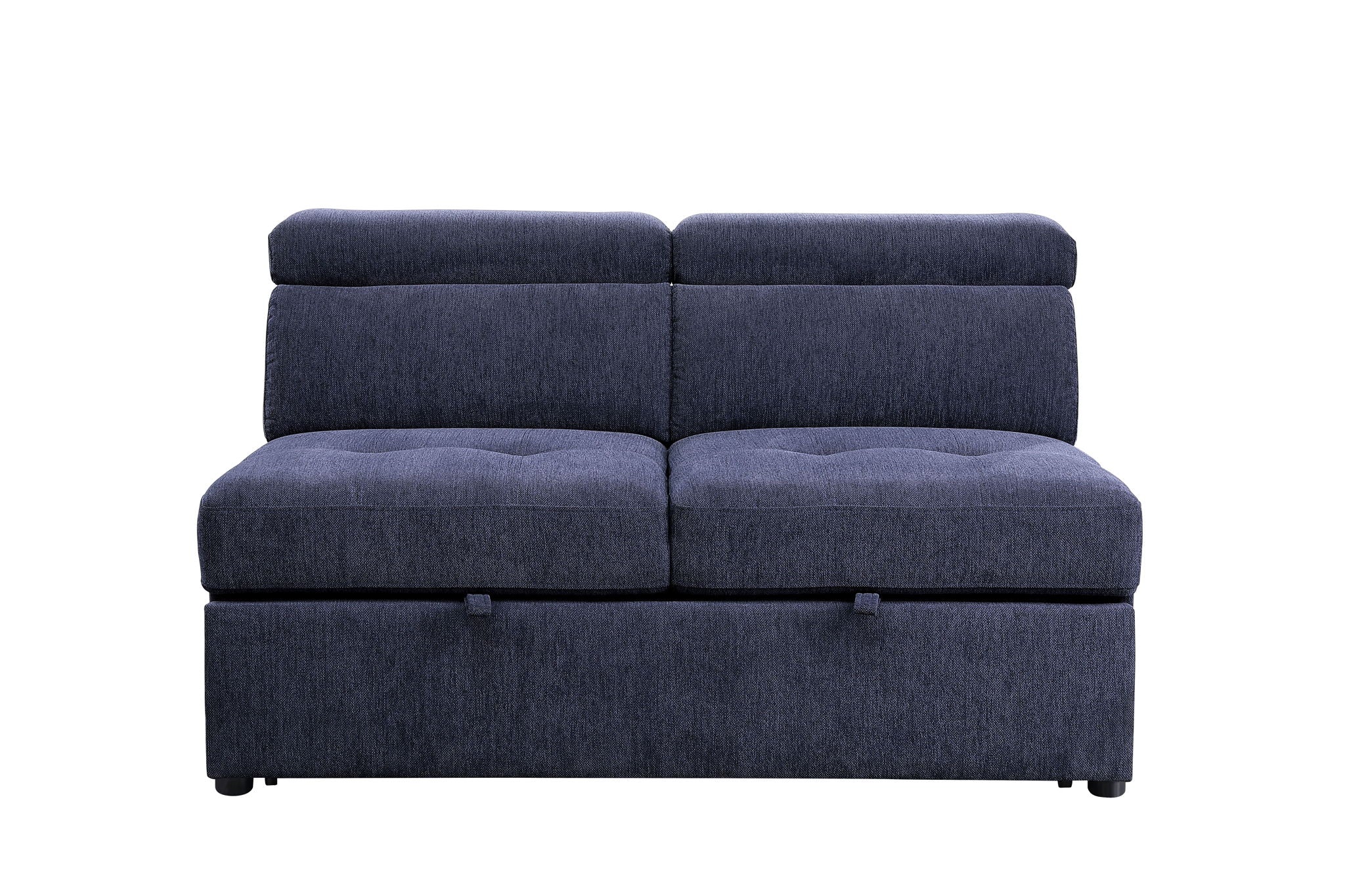 Nekoda - Sectional Sofa With Storage & Ottoman - Navy Blue Fabric - Urban Living Furniture (Los Angeles, CA)