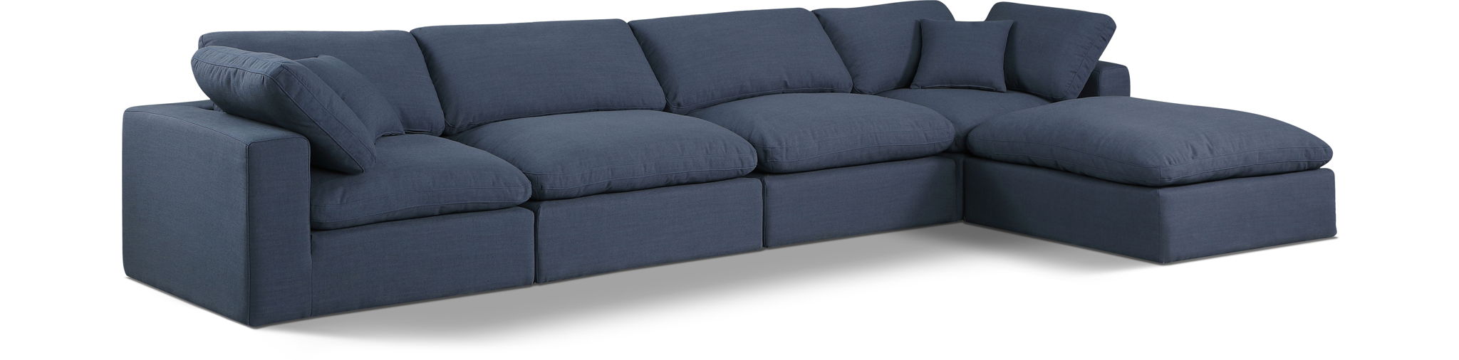 Comfy - 5 Piece Linen Modular Sectional With Chaise - Urban Living Furniture (Los Angeles, CA)