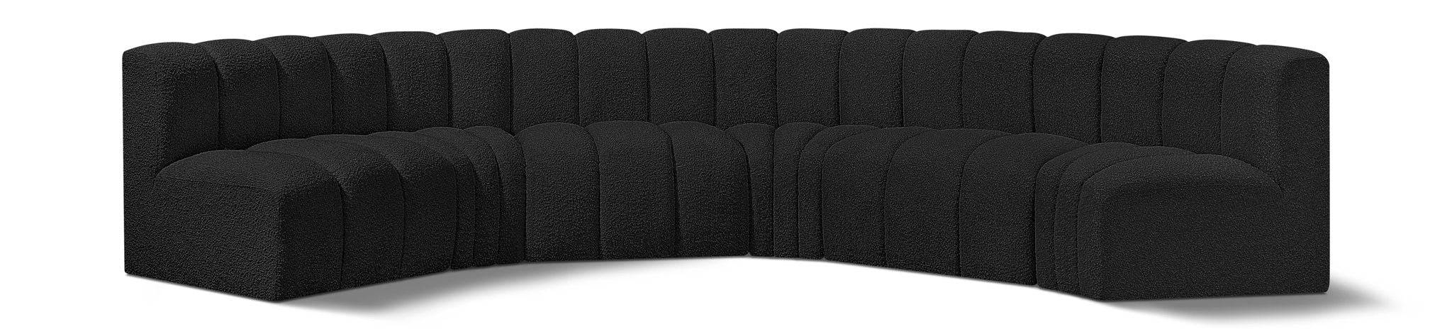 Arc - Boucle Fabric 6 Piece U-Shaped Modular Sofa - Urban Living Furniture (Los Angeles, CA)