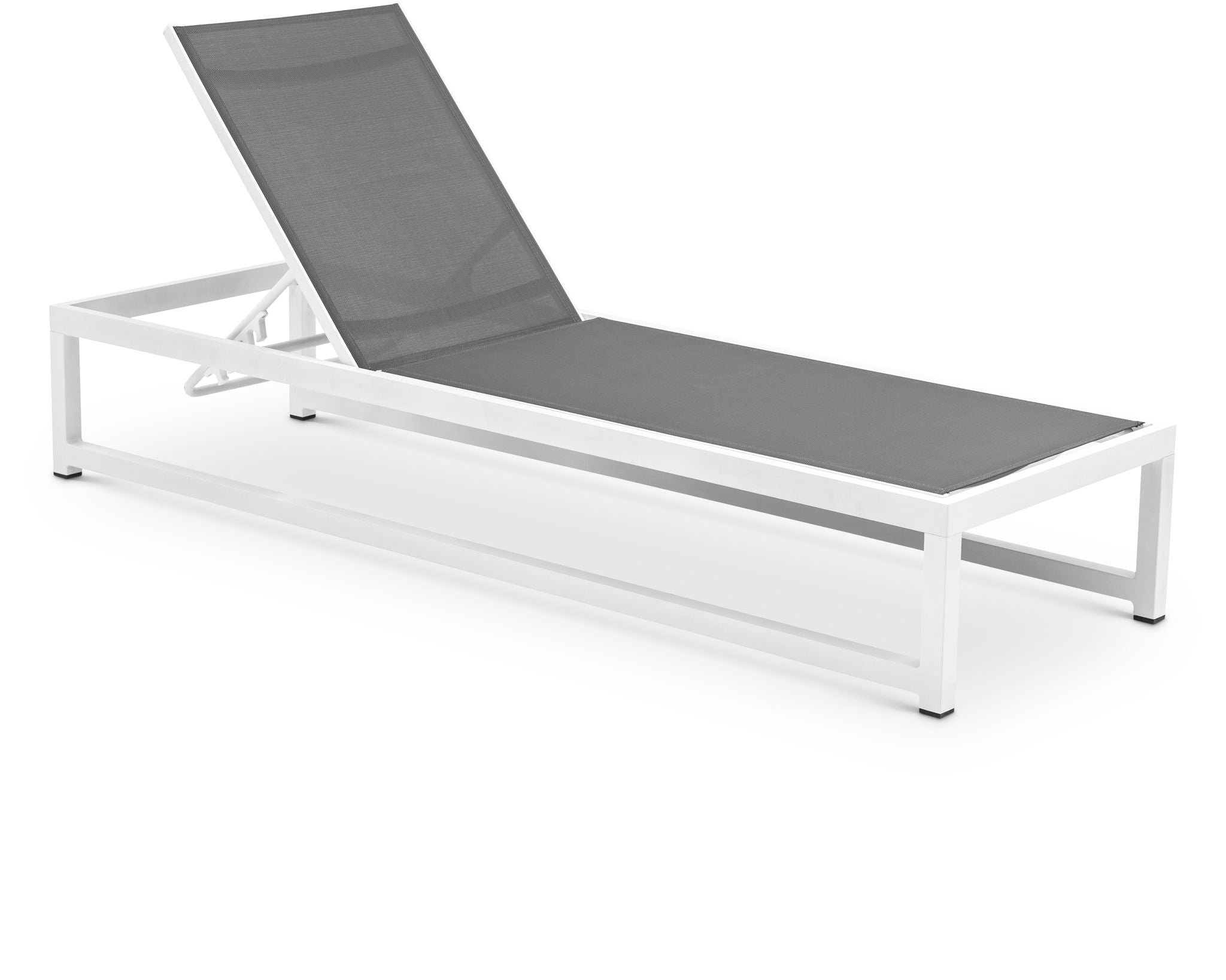 Maldives - Water Resistant Outdoor Patio Adjustable Sun Chaise Lounge Chair With White Base - Urban Living Furniture (Los Angeles, CA)