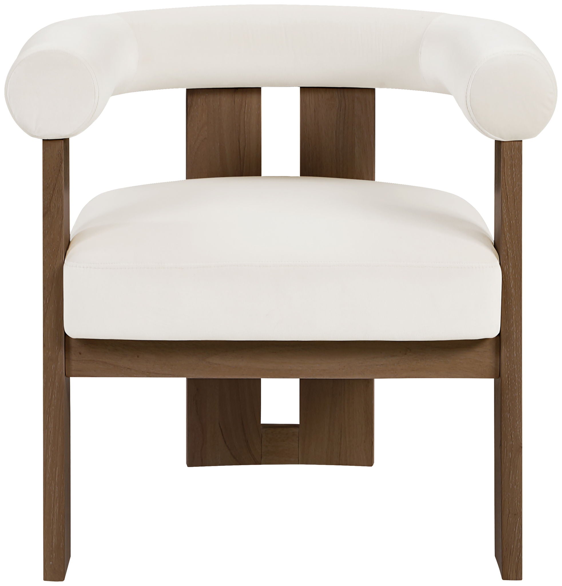 Arienzo - Performance Fabric Upholstered Accent Chair - Walnut Base - Urban Living Furniture (Los Angeles, CA)
