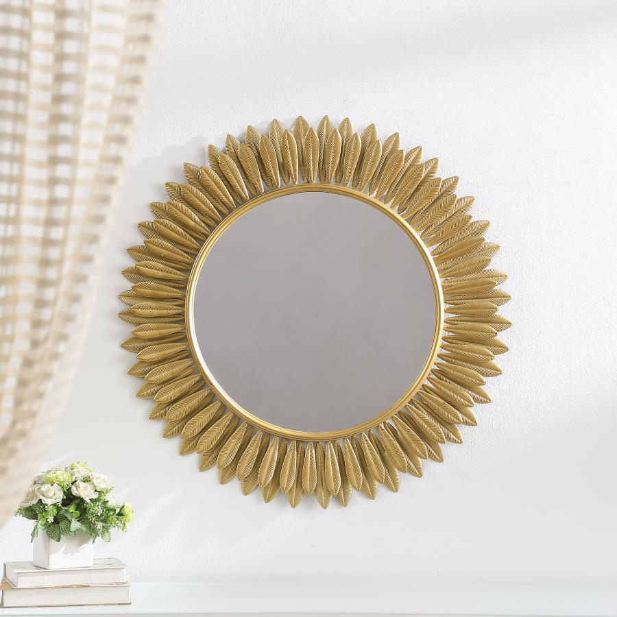 Tuscany - Sunburst Wall Mirror - Gold - Urban Living Furniture (Los Angeles, CA)