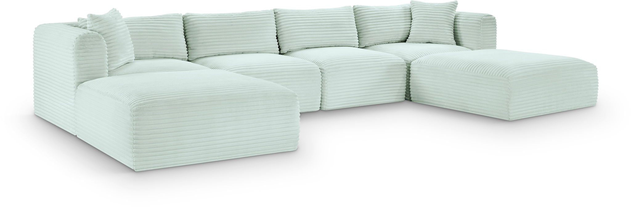 Shaggy - 6 Piece Modular Sectional With 2 Ottomans - Urban Living Furniture (Los Angeles, CA)
