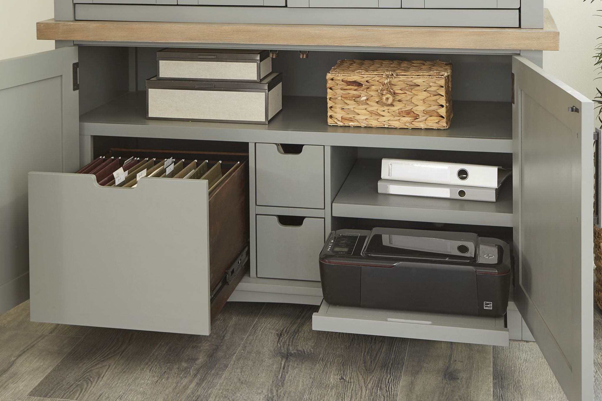 Americana Modern - Workstation with LED Light - Urban Living Furniture (Los Angeles, CA)