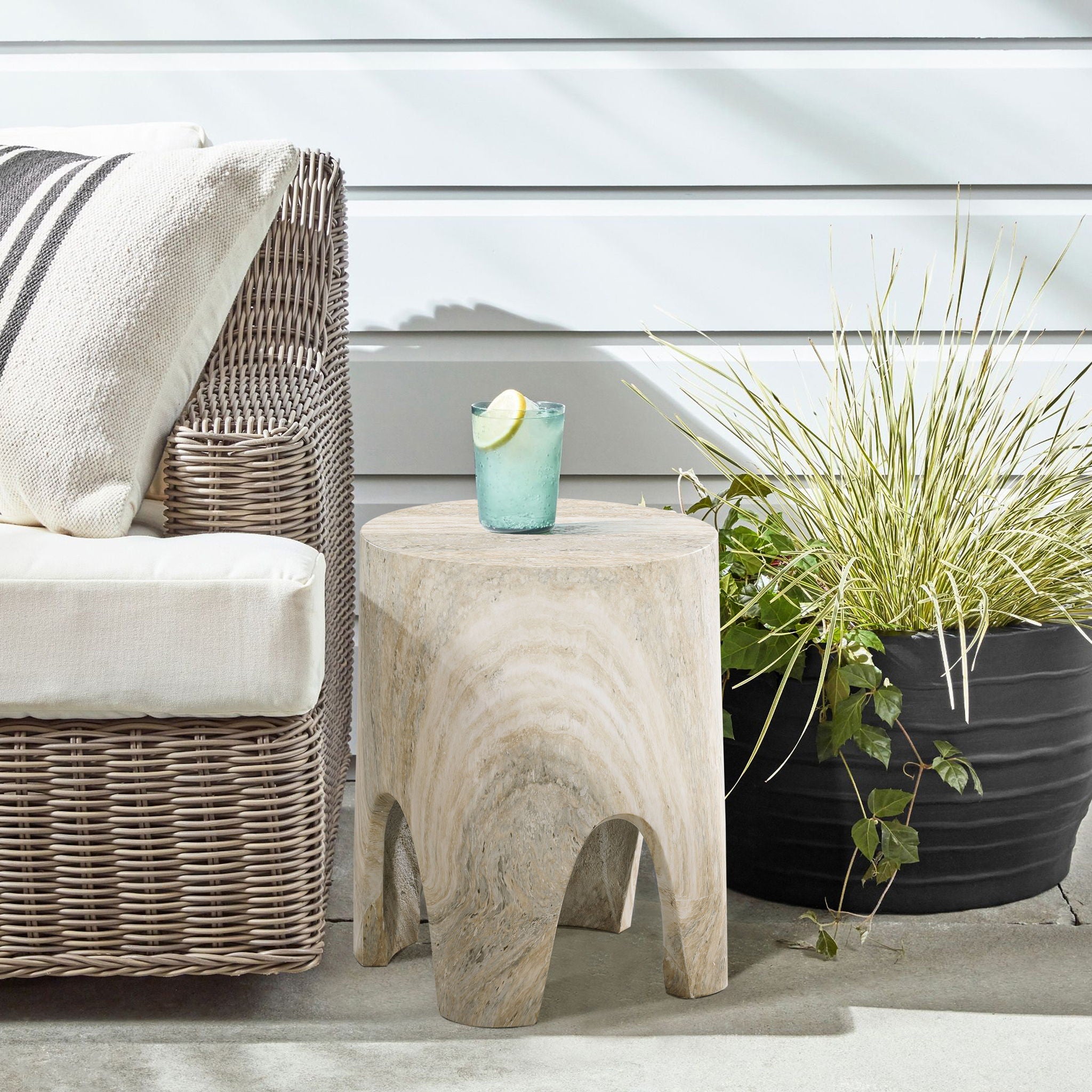 Foligno - Concrete End Table - Urban Living Furniture (Los Angeles, CA)