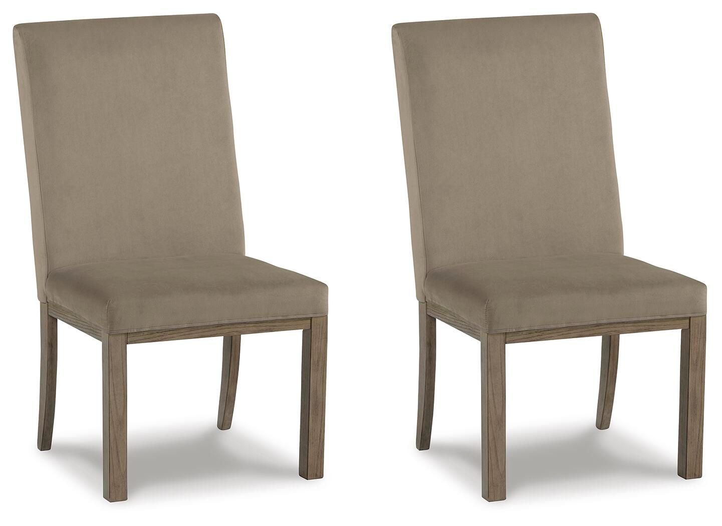Chrestner - Dining UPH Side Chair (Set of 2) - Gray / Brown - Urban Living Furniture (Los Angeles, CA)