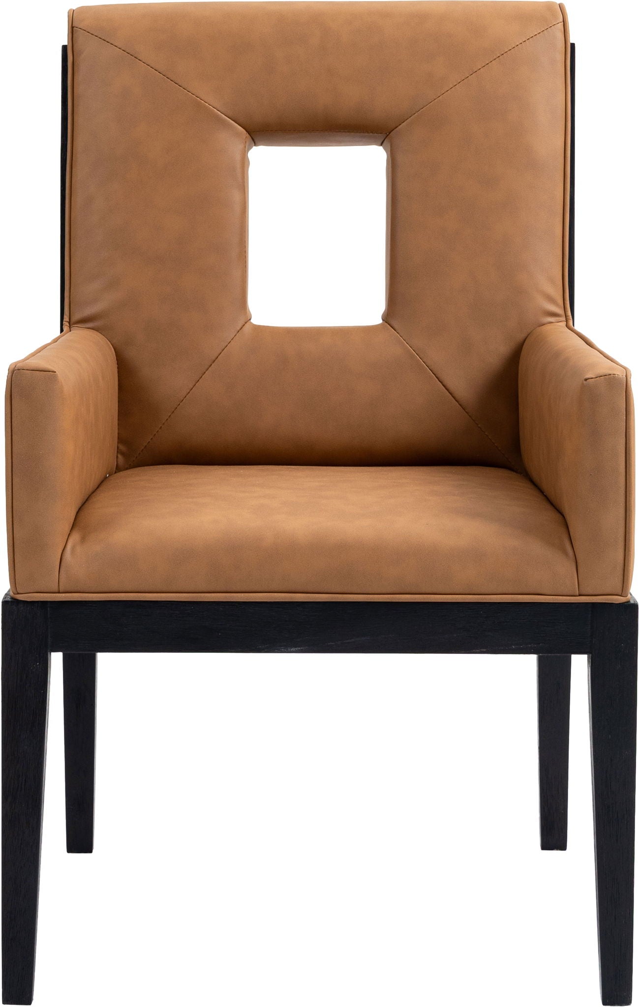 Gwendolyn - Faux Leather Dining Arm Chair With Black Frame - Urban Living Furniture (Los Angeles, CA)