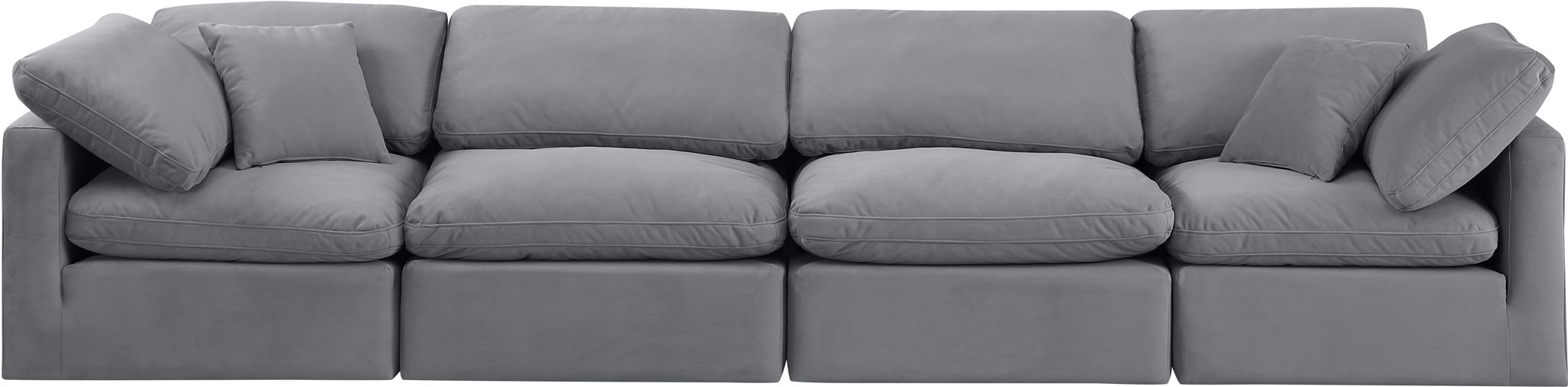 Indulge - Velvet 4 Seat Modular Sofa - Urban Living Furniture (Los Angeles, CA)