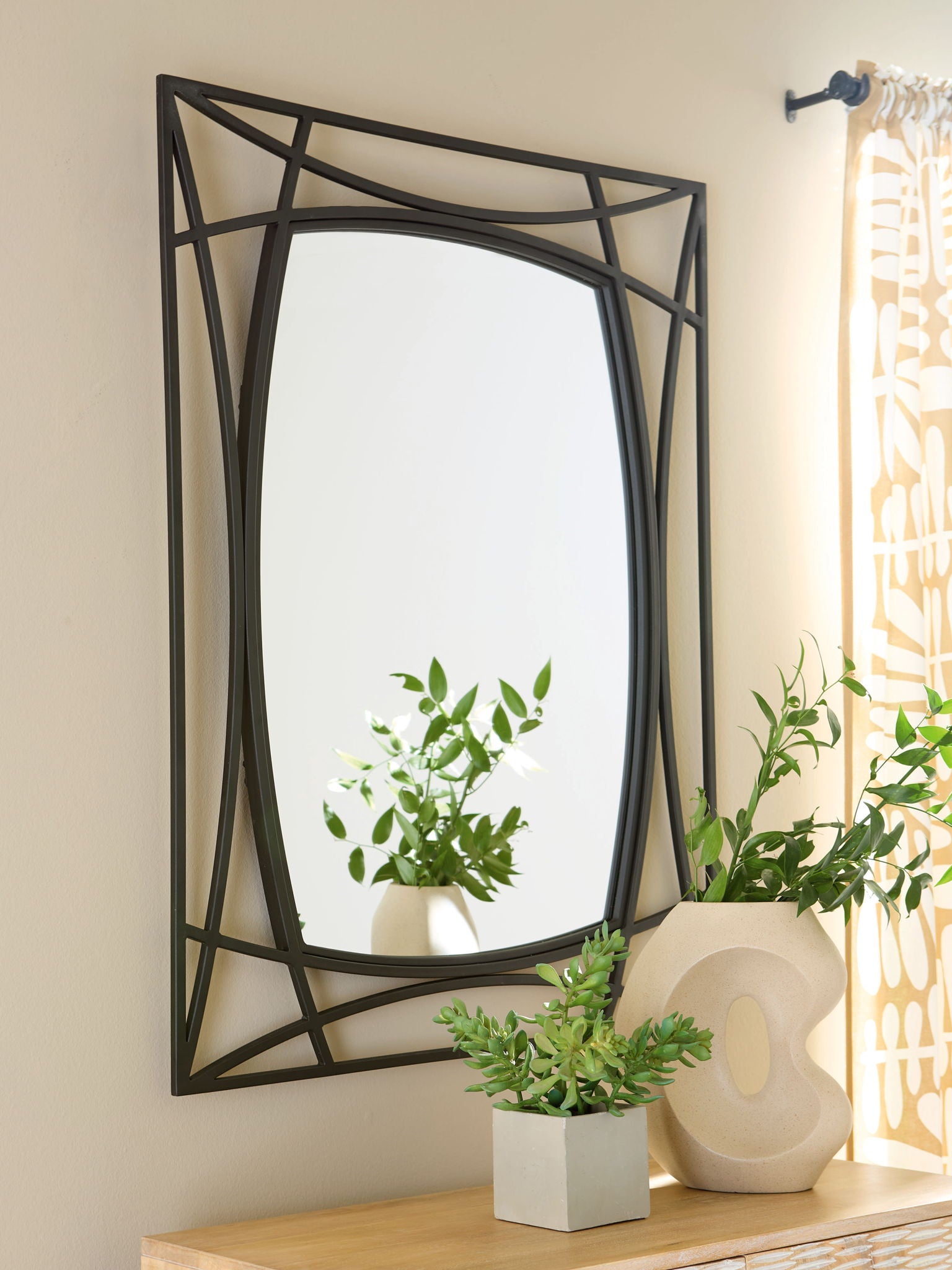 Freenville - Black - Accent Mirror - Urban Living Furniture (Los Angeles, CA)