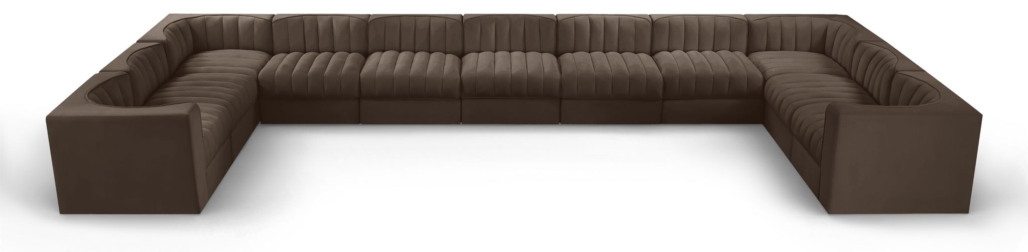 Rummi - Velvet Performance Fabric Upholstered 11 Piece Modular Sectional - Urban Living Furniture (Los Angeles, CA)