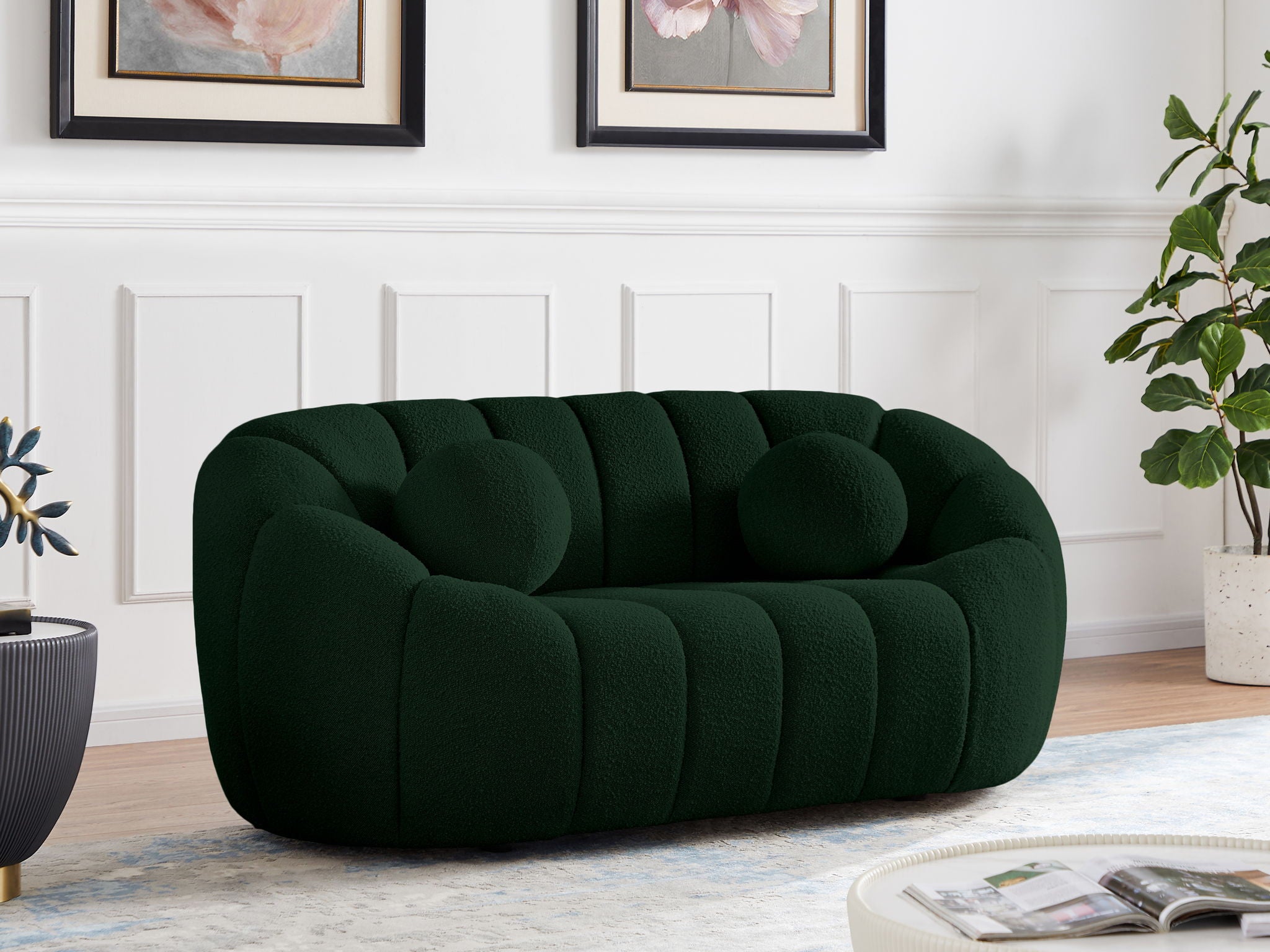 Elijah - Boucle Fabric Loveseat - Urban Living Furniture (Los Angeles, CA)