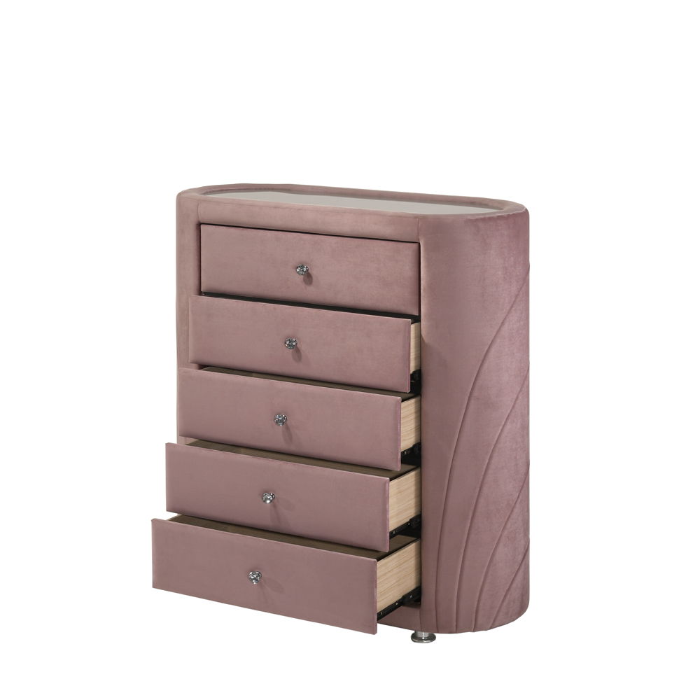 Salonia - Chest - Pink Velvet - Urban Living Furniture (Los Angeles, CA)