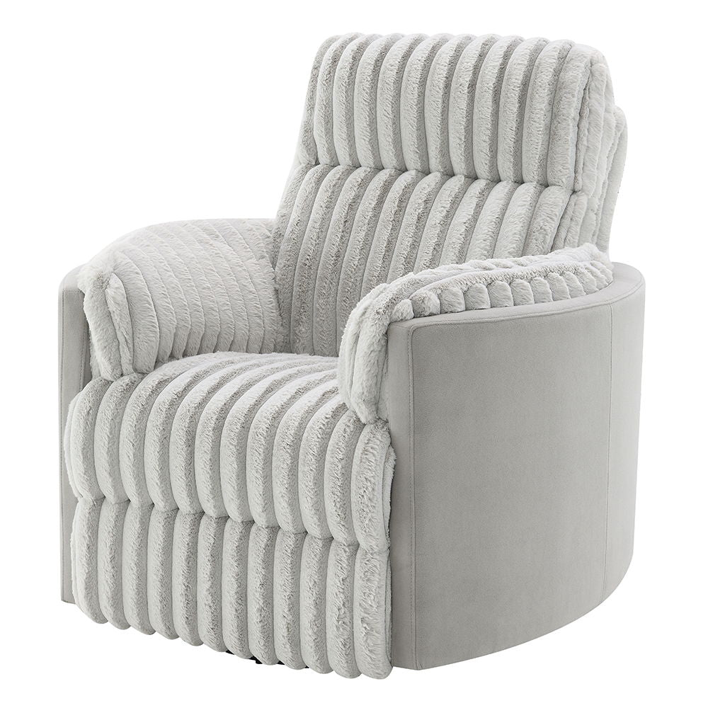 Emee - Glider Recliner With Swivel - Gray Corduroy - Urban Living Furniture (Los Angeles, CA)