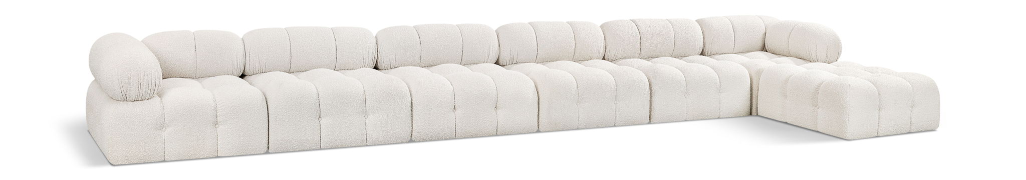 Ames - 7 Piece Boucle Fabric Modular L-Shaped Sectional - Urban Living Furniture (Los Angeles, CA)