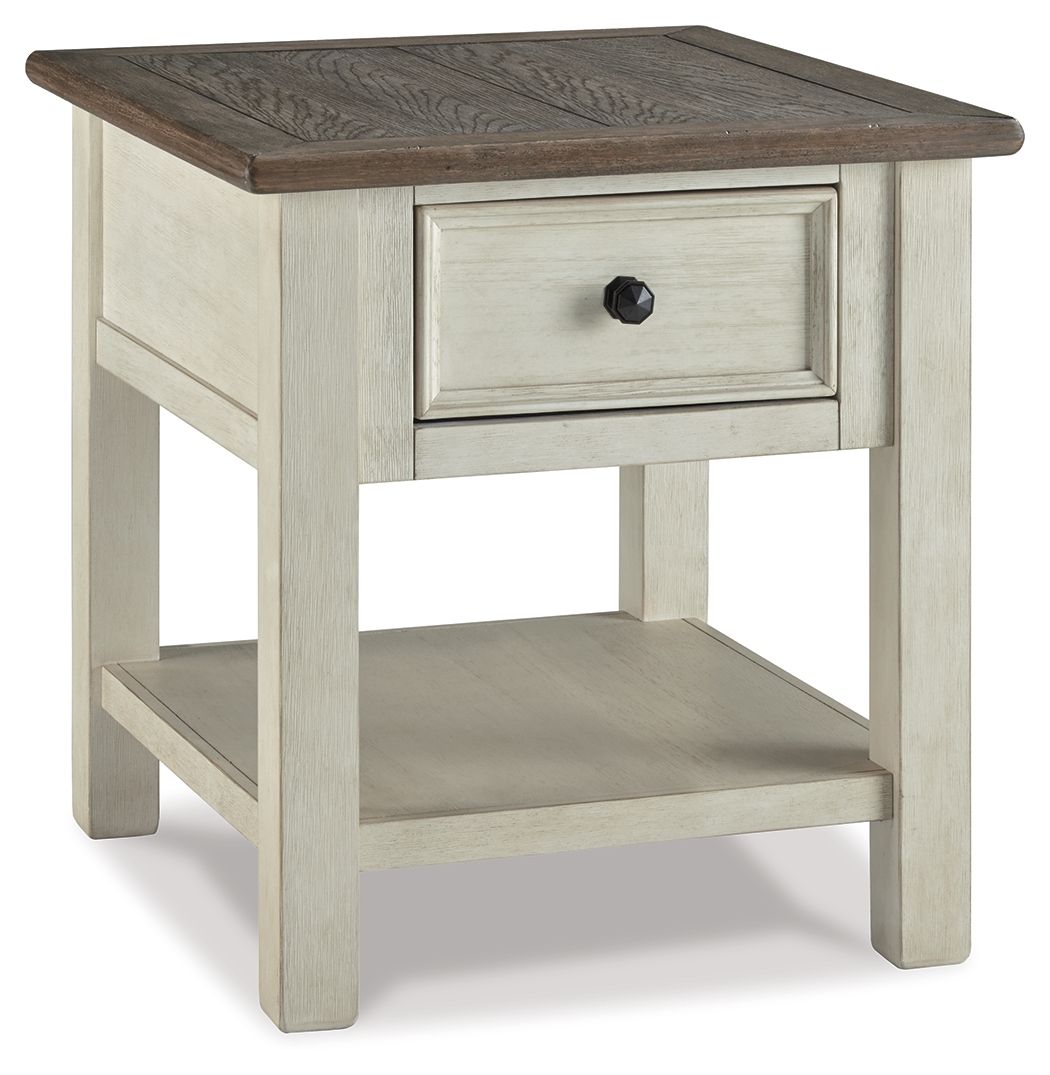 Bolanburg - White / Brown / Beige - Rectangular End Table - Urban Living Furniture (Los Angeles, CA)