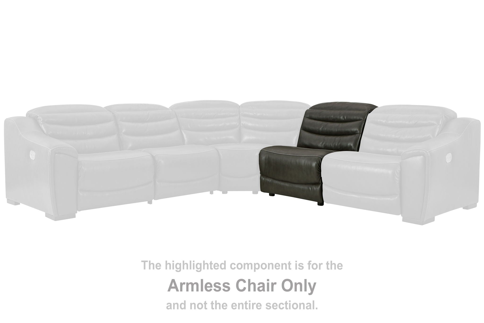 Center Line - Dark Gray - Armless Chair - Urban Living Furniture (Los Angeles, CA)