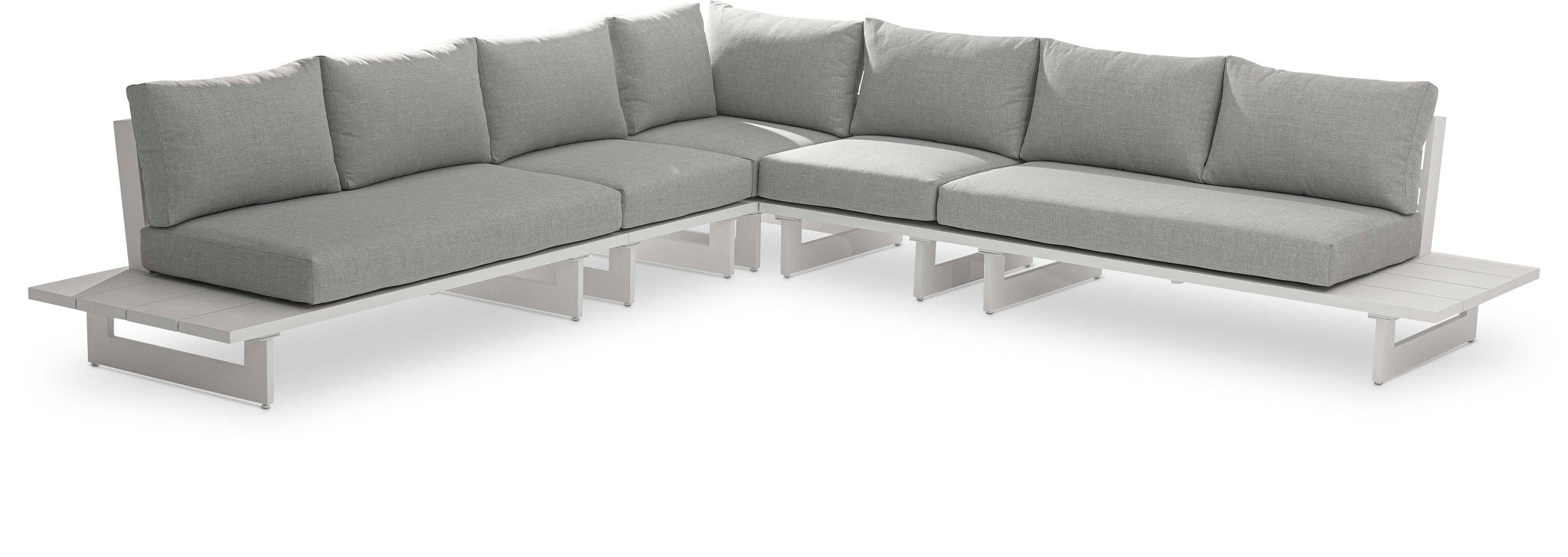 Maldives - 5 Piece Water Resistant Outdoor Patio Modular Sectional With White Base - Urban Living Furniture (Los Angeles, CA)