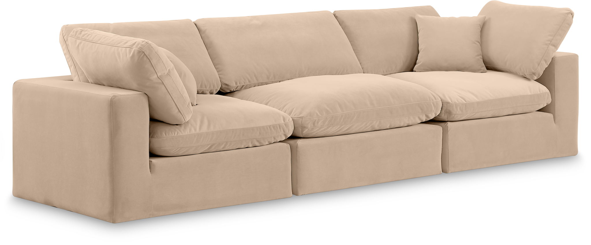 Comfy - Velvet Modular Sofa 3 Seats - Urban Living Furniture (Los Angeles, CA)
