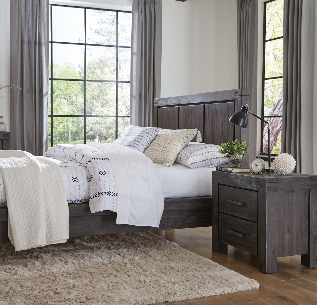 Meadow - Solid Wood Two Drawer Nightstand