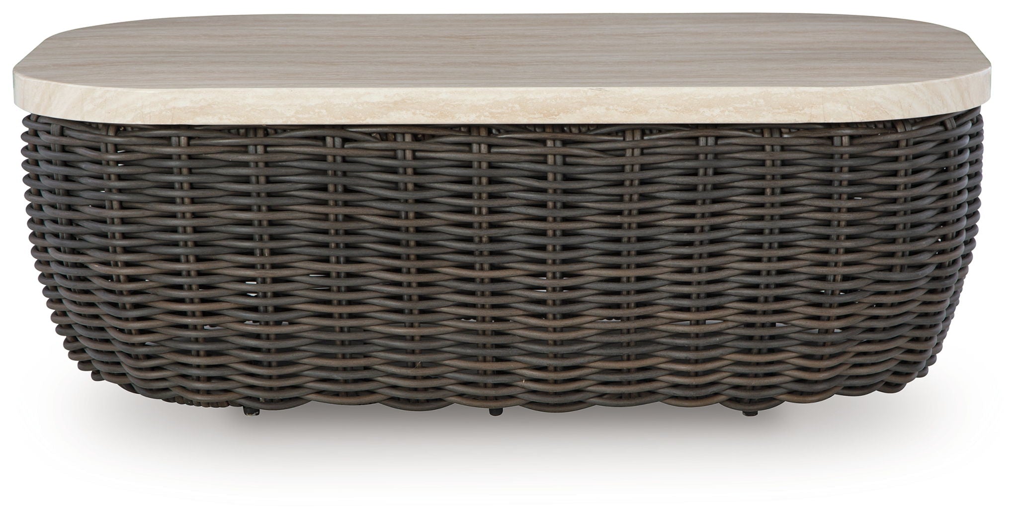Kimora - Beige / Dark Brown - Rectangular Cocktail Table - Urban Living Furniture (Los Angeles, CA)