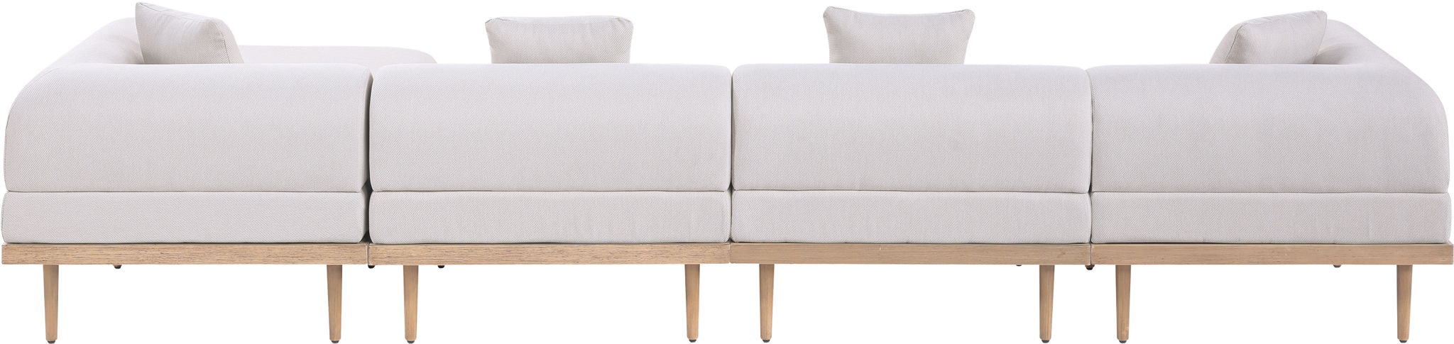 Laguna - 5 Piece 106.5" Upholstered Outdoor Patio Modular Sectional - Urban Living Furniture (Los Angeles, CA)