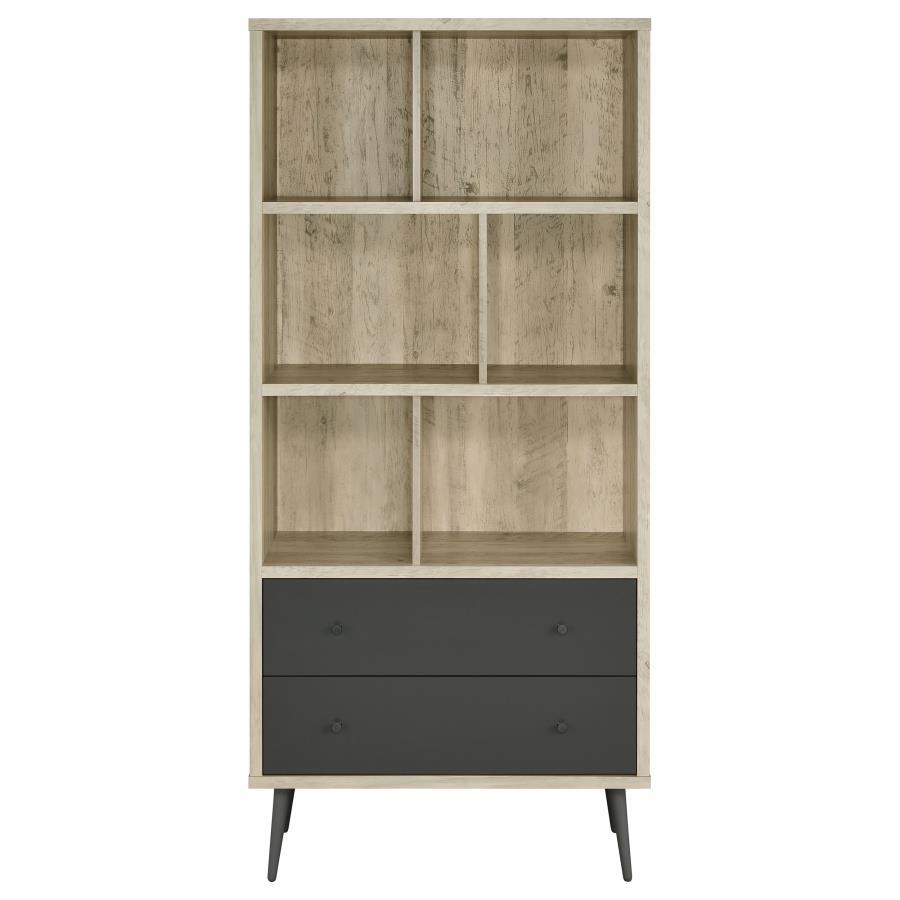 Maeve - 3-Shelf Bookcase With Drawers - Distressed Pine - Urban Living Furniture (Los Angeles, CA)