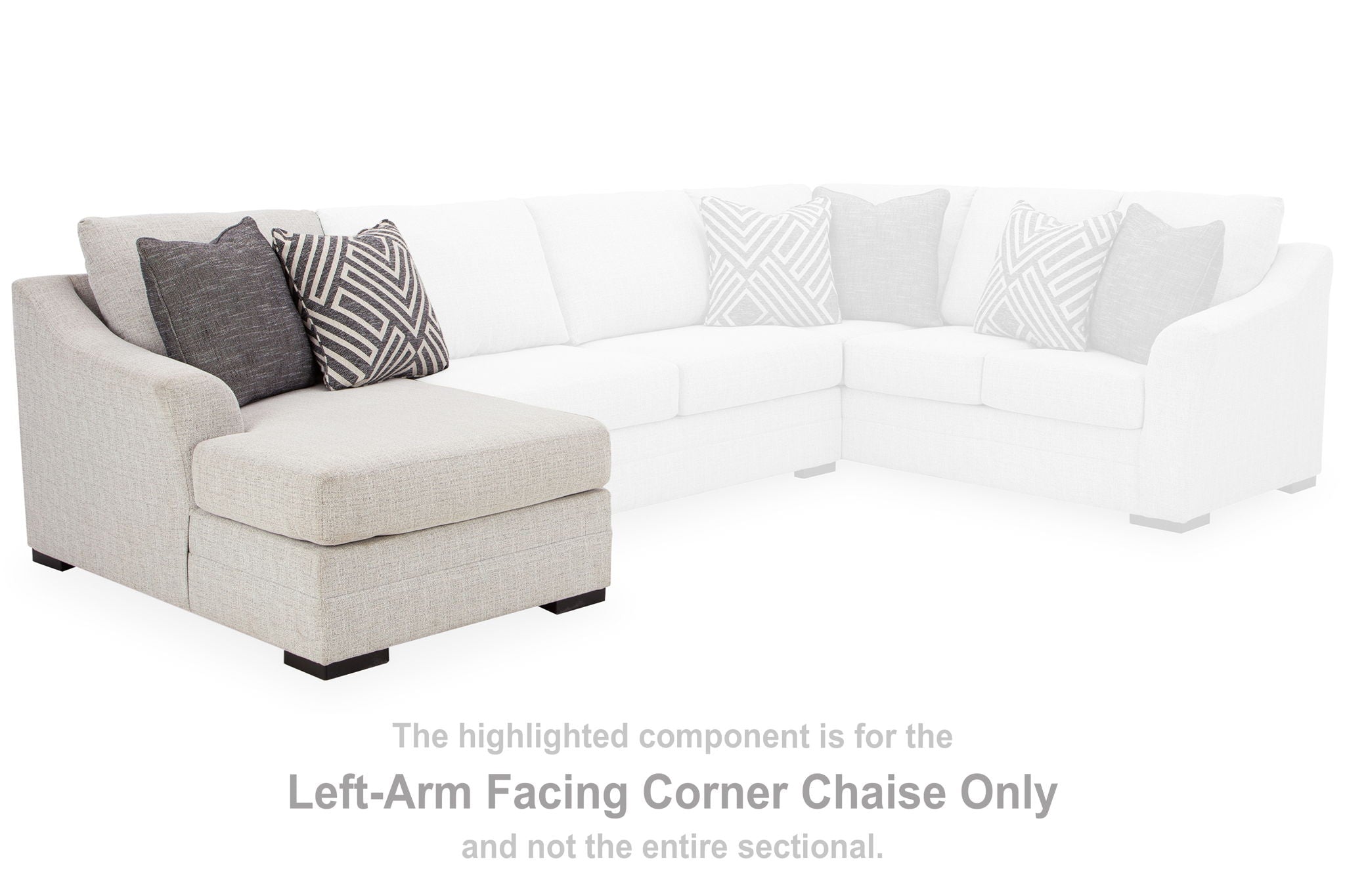 Koralynn - Laf Corner Chaise - Stone - Urban Living Furniture (Los Angeles, CA)