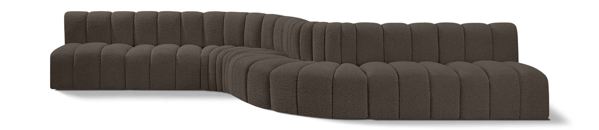 Arc - Boucle Fabric 8 Piece Curved Modular Sofa - Urban Living Furniture (Los Angeles, CA)