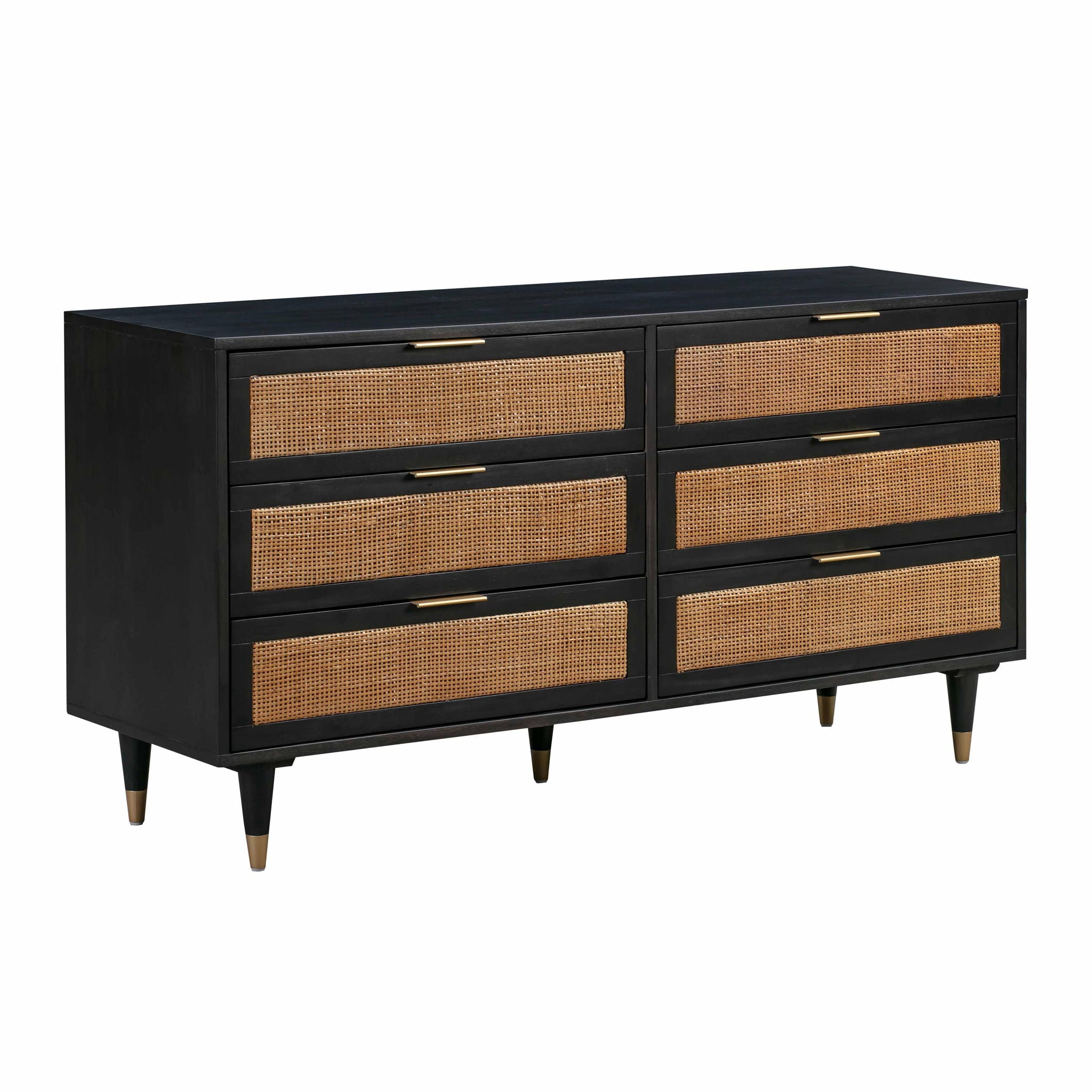 Sierra Noir - 6 Drawer Dresser - Black - Urban Living Furniture (Los Angeles, CA)