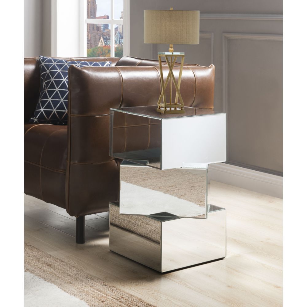 Dominic - 20" End Table - Mirrored - Urban Living Furniture (Los Angeles, CA)