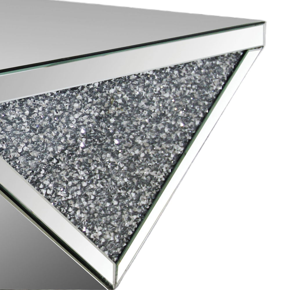 Noralie - 38" Square Coffee Table - Mirrored & Faux Diamonds - Urban Living Furniture (Los Angeles, CA)