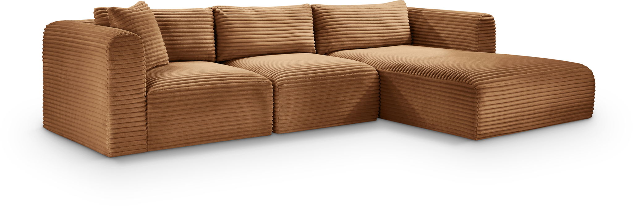 Shaggy - Fabric 3 Piece Modular Sectional - Urban Living Furniture (Los Angeles, CA)