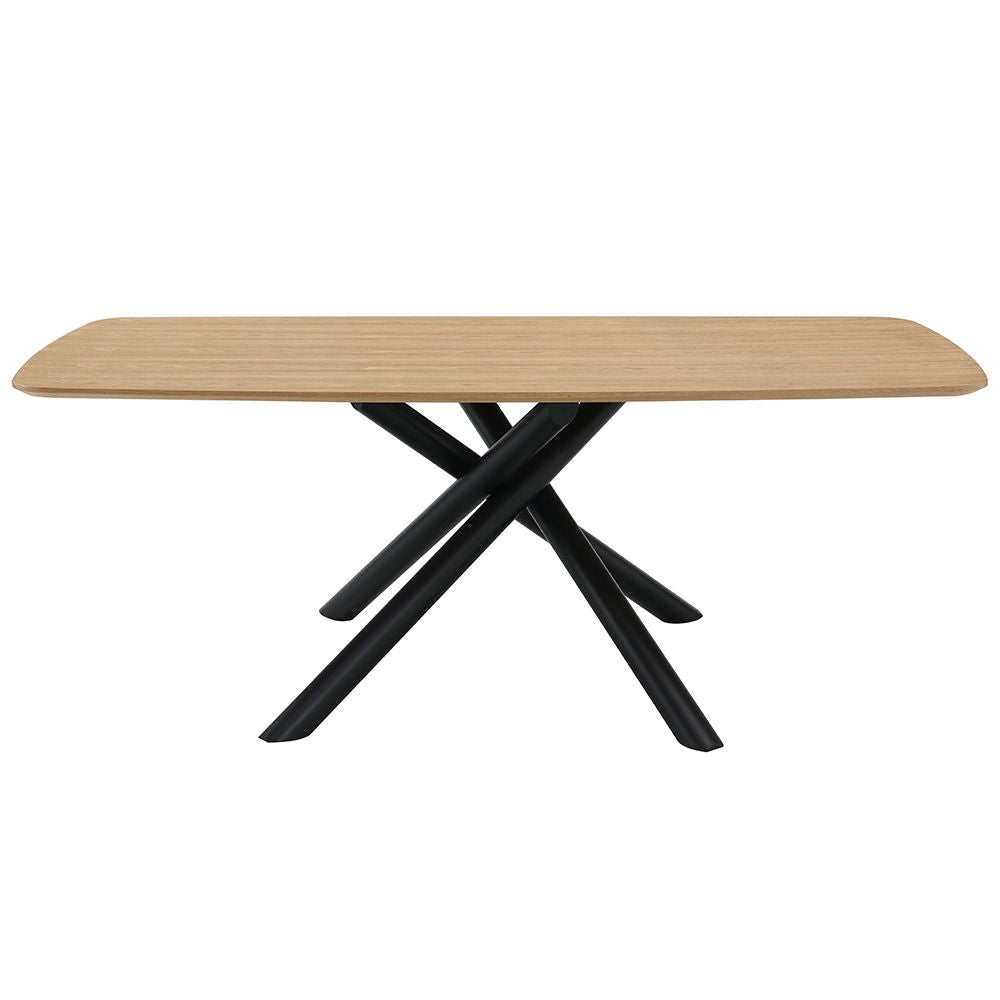 Lawton - Dining Table - Natural & Black Finish - Urban Living Furniture (Los Angeles, CA)