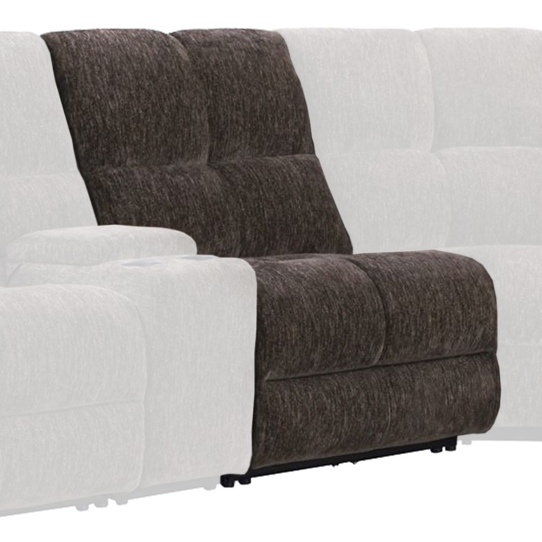 Bronco - Power Armless Zero Gravity Recliner P2 - Plush Umber