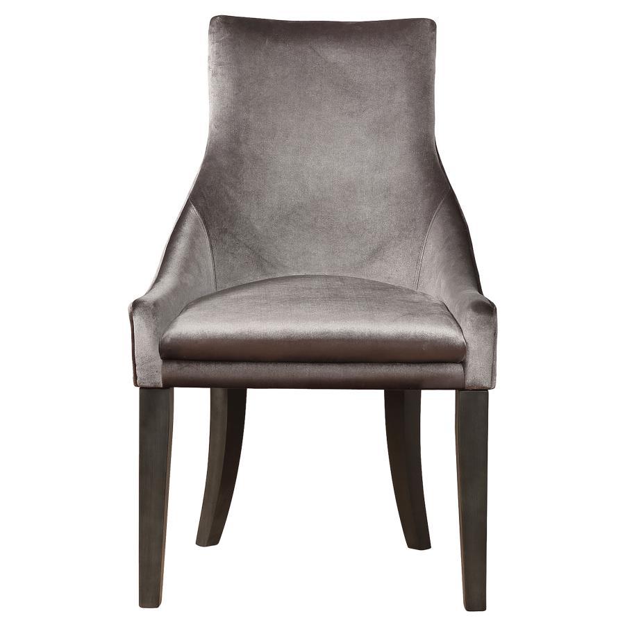 Phelps - Velvet Upholstered Dining Side Chair (Set of 2) - Gray - Urban Living Furniture (Los Angeles, CA)