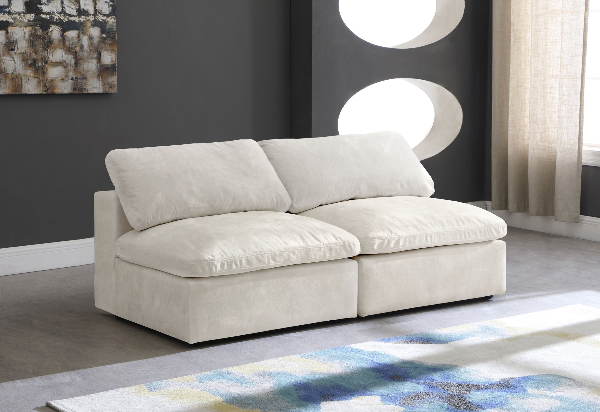 Cozy - Modular Armless 2 Seat Sofa - Urban Living Furniture (Los Angeles, CA)