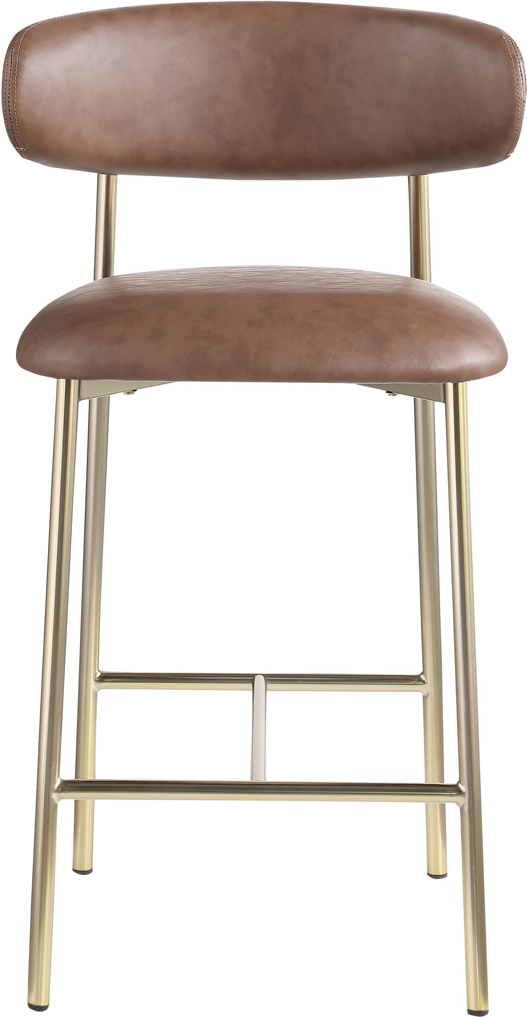 Lupita - Counter Stool With Brushed Gold Frame (Set of 2)