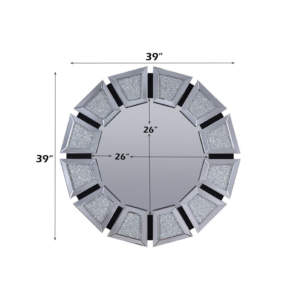 Noralie - Accent Mirror - Mirrored, Faux Diamonds - Urban Living Furniture (Los Angeles, CA)