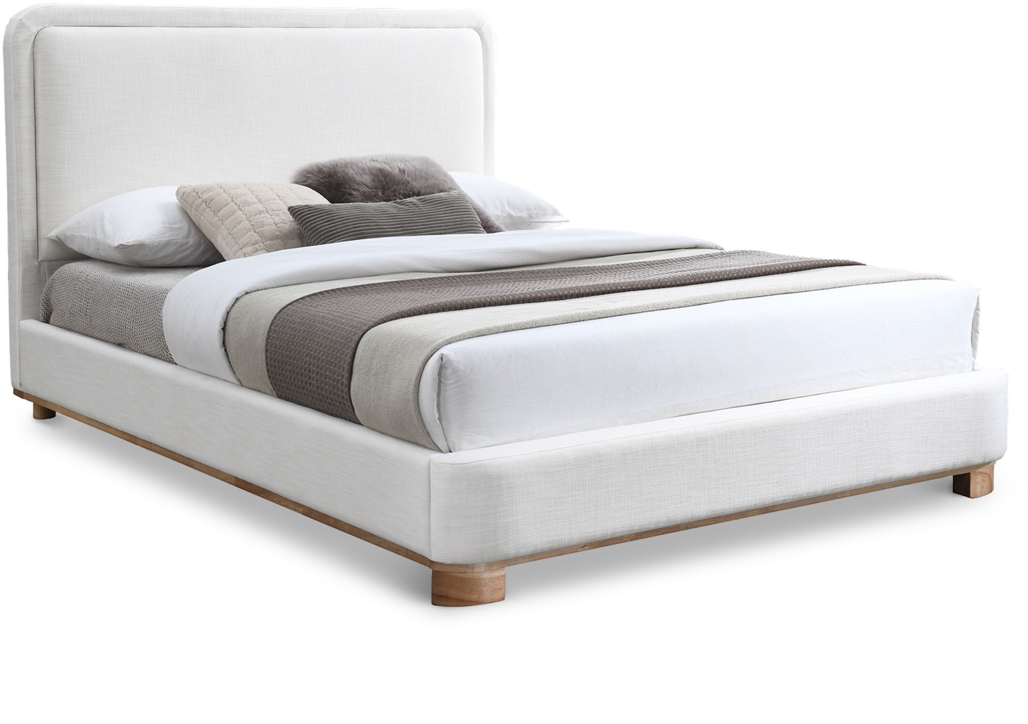 Nolita - Bed With Natural Base - Urban Living Furniture (Los Angeles, CA)