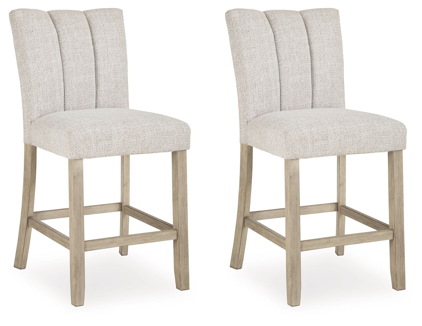 Larawyn - Upholstered Barstool (Set of 2) - Bisque - Urban Living Furniture (Los Angeles, CA)