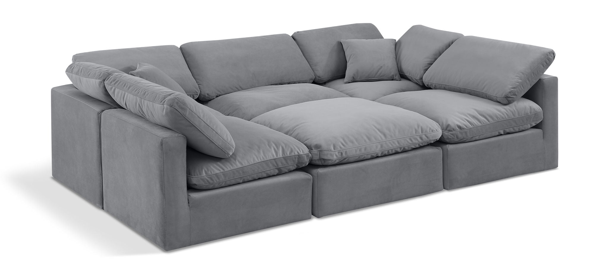 Indulge - Velvet 6 Piece Modular Sectional - Urban Living Furniture (Los Angeles, CA)