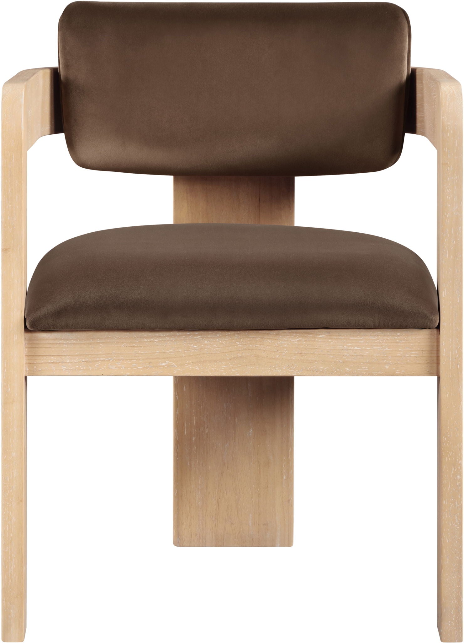 Sacha - Velvet Dining Chair With Natural Base (Set of 2) - Urban Living Furniture (Los Angeles, CA)