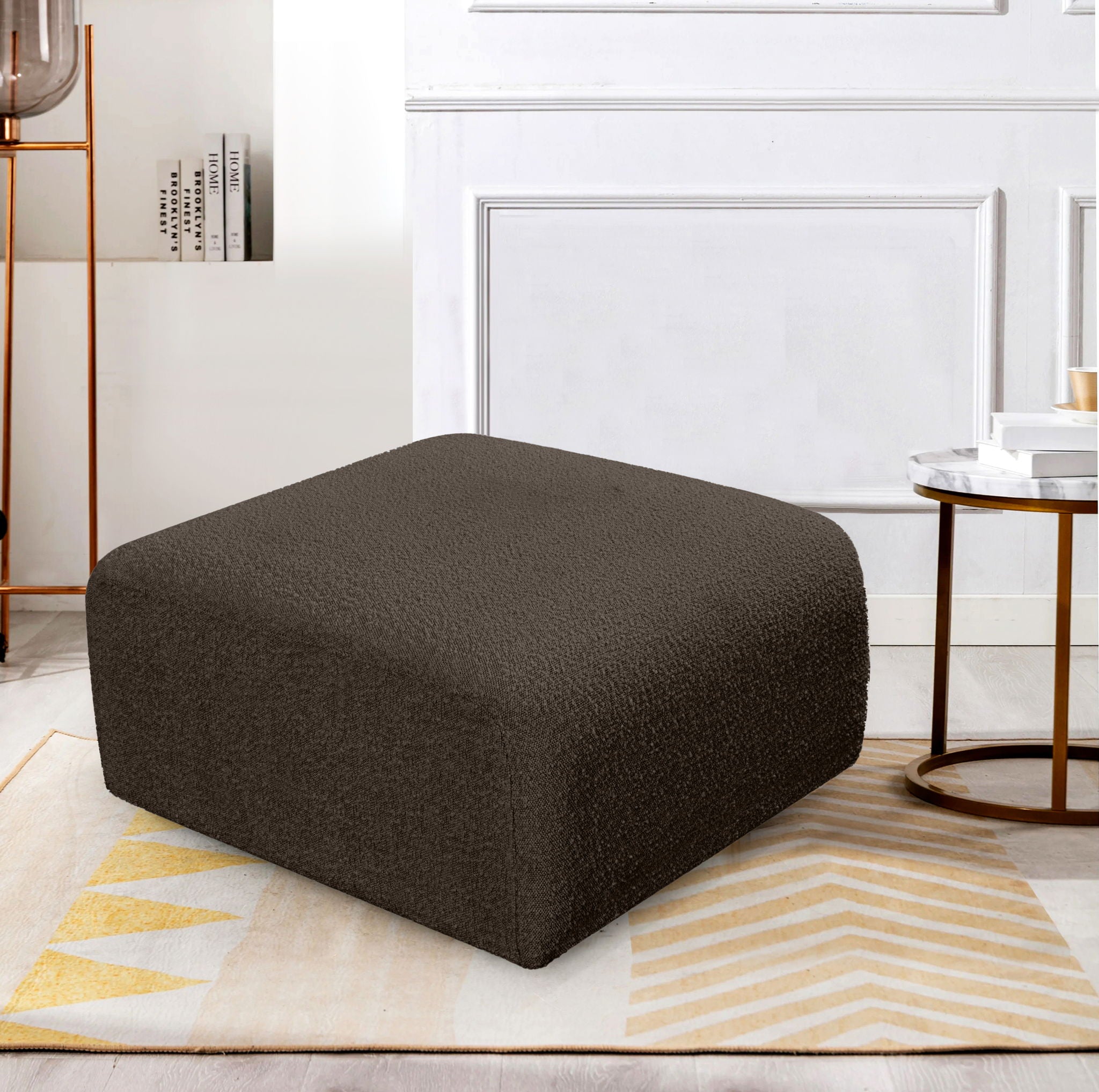Arc - Boucle Fabric Ottoman - Urban Living Furniture (Los Angeles, CA)