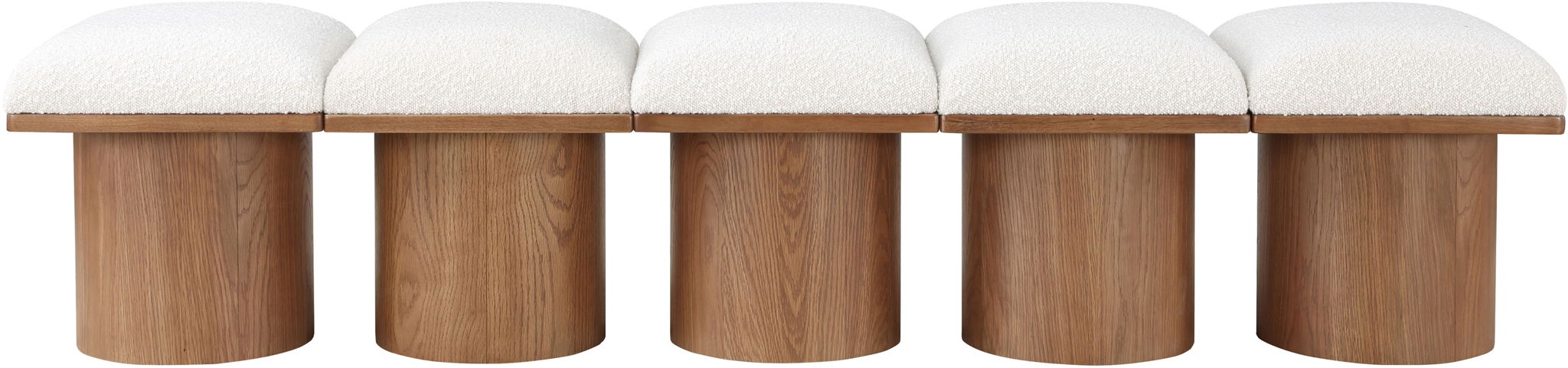 Pavilion - 5 Piece Modular Bench With Walnut Base - Urban Living Furniture (Los Angeles, CA)